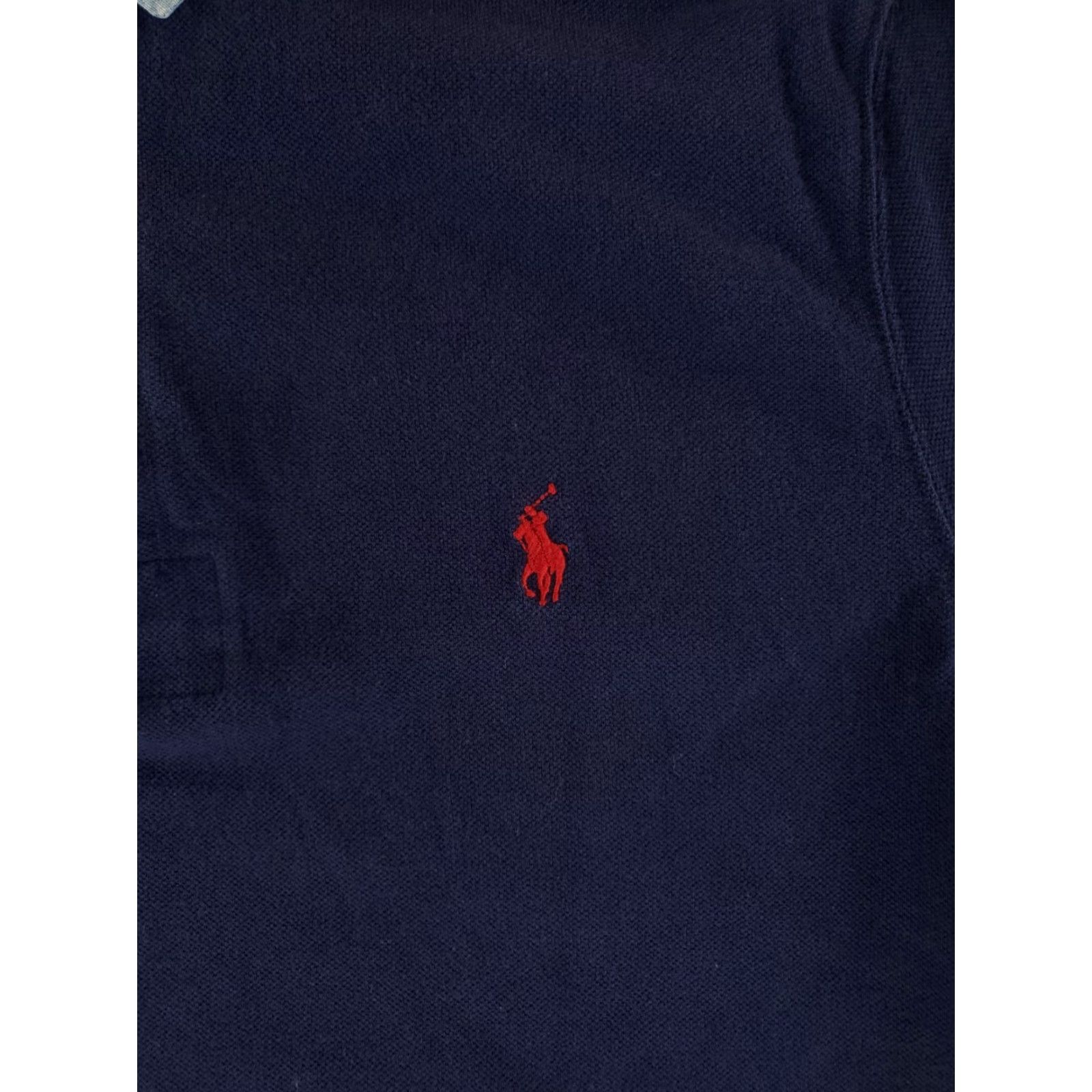 Polo Ralph Lauren Polo Ralph Lauren Polo Shirt Denim Collar American Flag Short Sleeve Blue Mens L Size US L / EU 52-54 / 3 - 3 Thumbnail