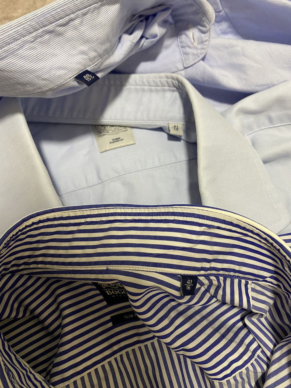 Boggi Rare Pack x3 BOGGI Milano Japanese Exclusive Shirt Button UP Size US L / EU 52-54 / 3 - 15 Thumbnail