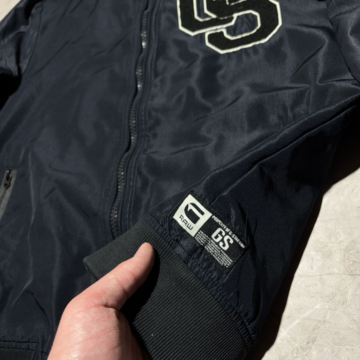 G-Star G Star Raw Bomber Jacket men's size L rare logo Size US L / EU 52-54 / 3 - 6 Thumbnail