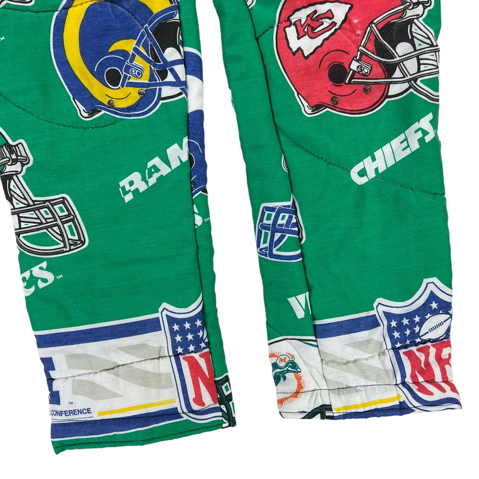 NFL × Vintage Vintage 1993 Upcycled NFL all over print football pants (L) Size US 33 - 2 Thumbnail