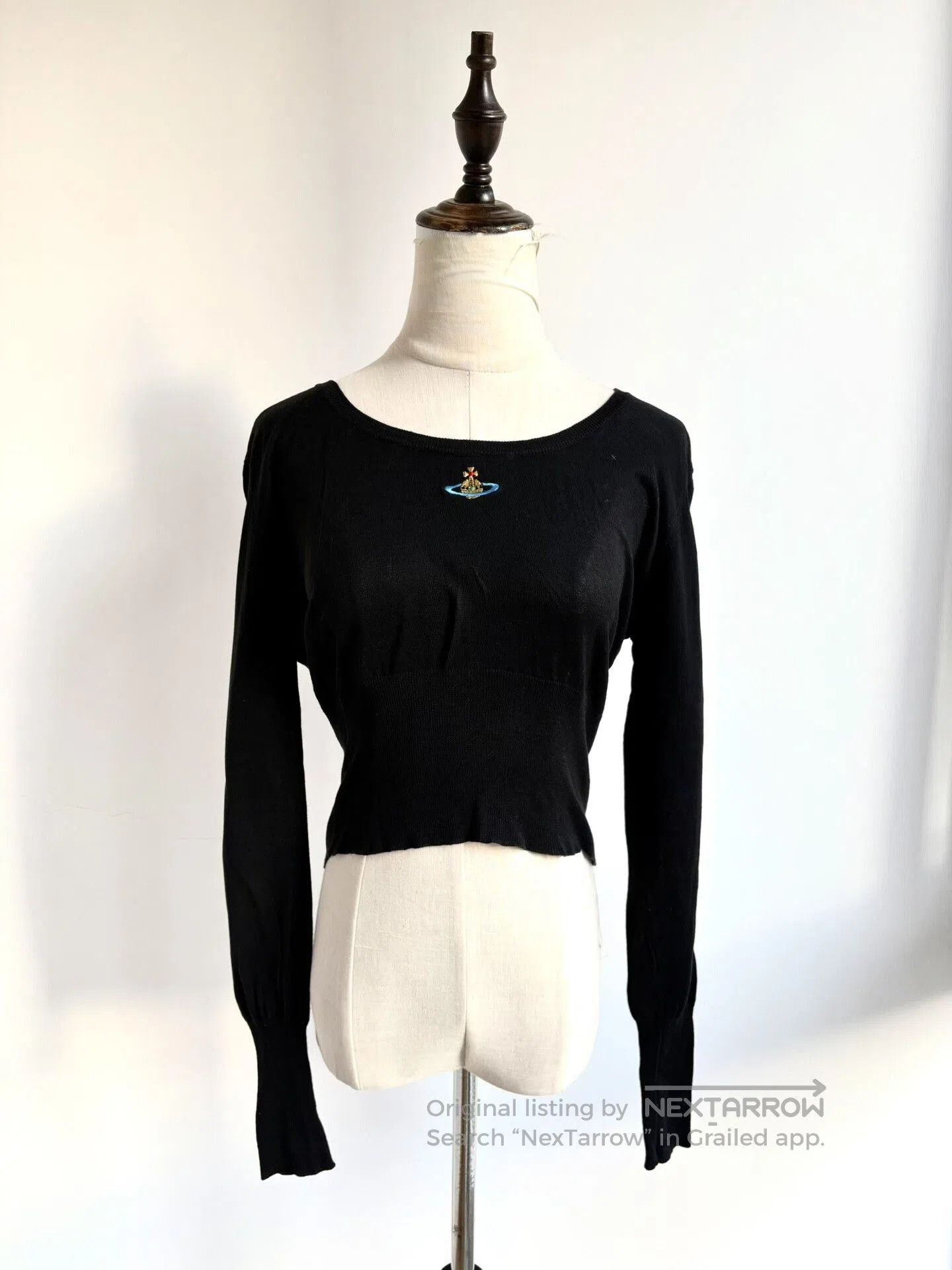 Vivienne Westwood vivienne westwood black knit top with brooch. Size M / US 6-8 / IT 42-44 - 1 Thumbnail