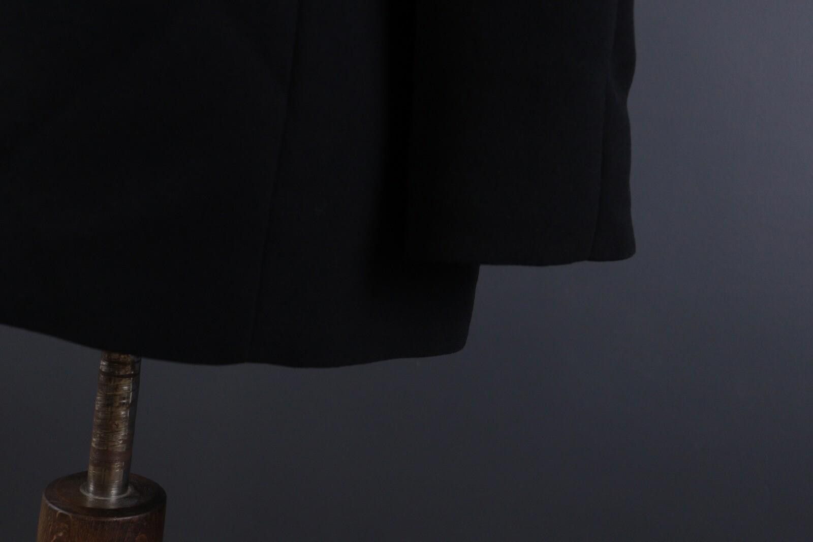 Designer Max Mara Black Wool Single Coat Jakcet GB 14 US 12 IT 46 Size XL / US 12-14 / IT 48-50 - 11 Thumbnail