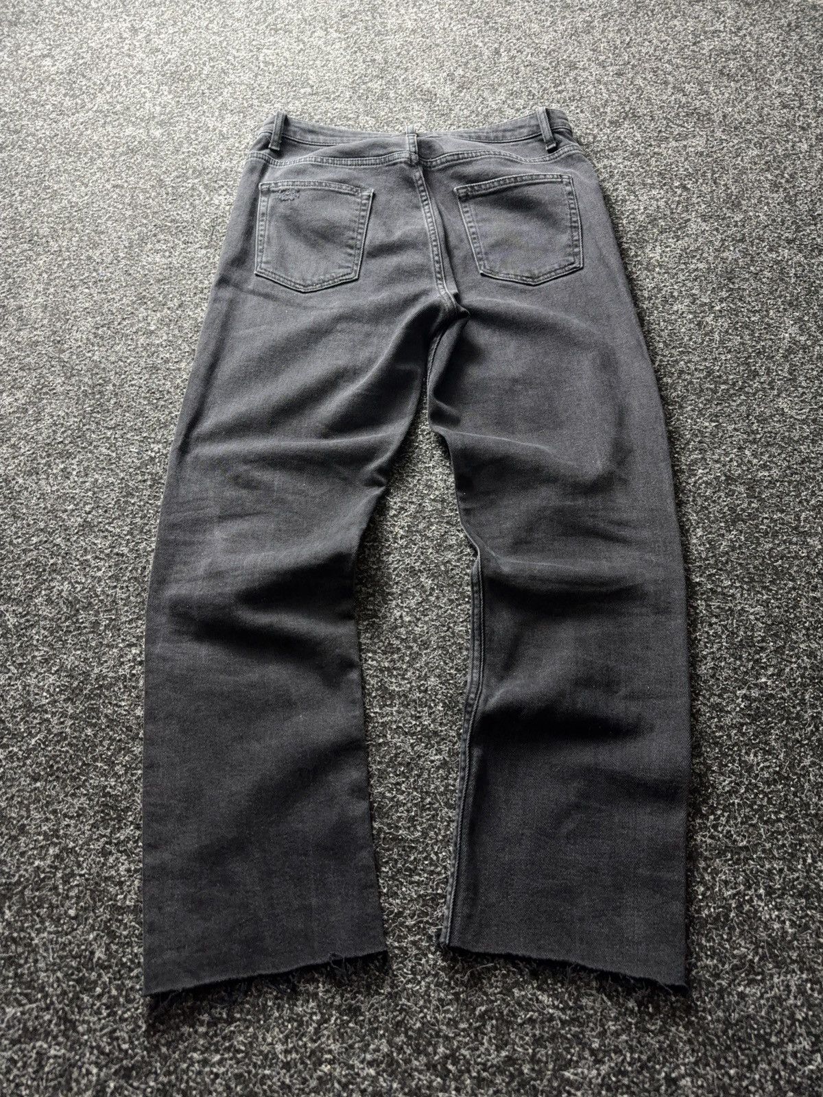 Sandro Sandro Paris Distressed Black Denim Jeans Straight Fit Size 30" / US 8 / IT 44 - 15 Thumbnail