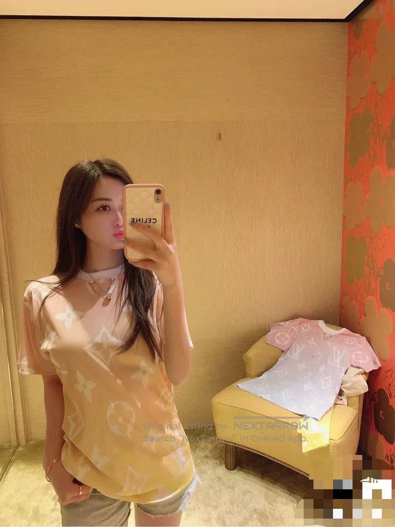 Louis Vuitton Louis Vuitton Logo printed gradient short sleeves Size L / US 10 / IT 46 - 7 Thumbnail