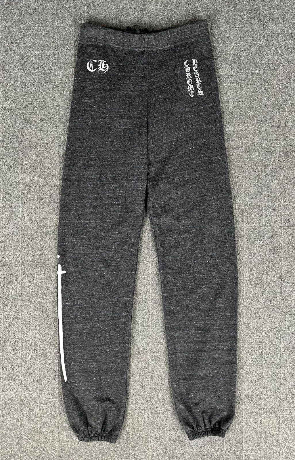 Chrome Hearts Chrome Hearts - Triple Sword / Script Logo - Heather Gray Size US 27 - 1 Thumbnail