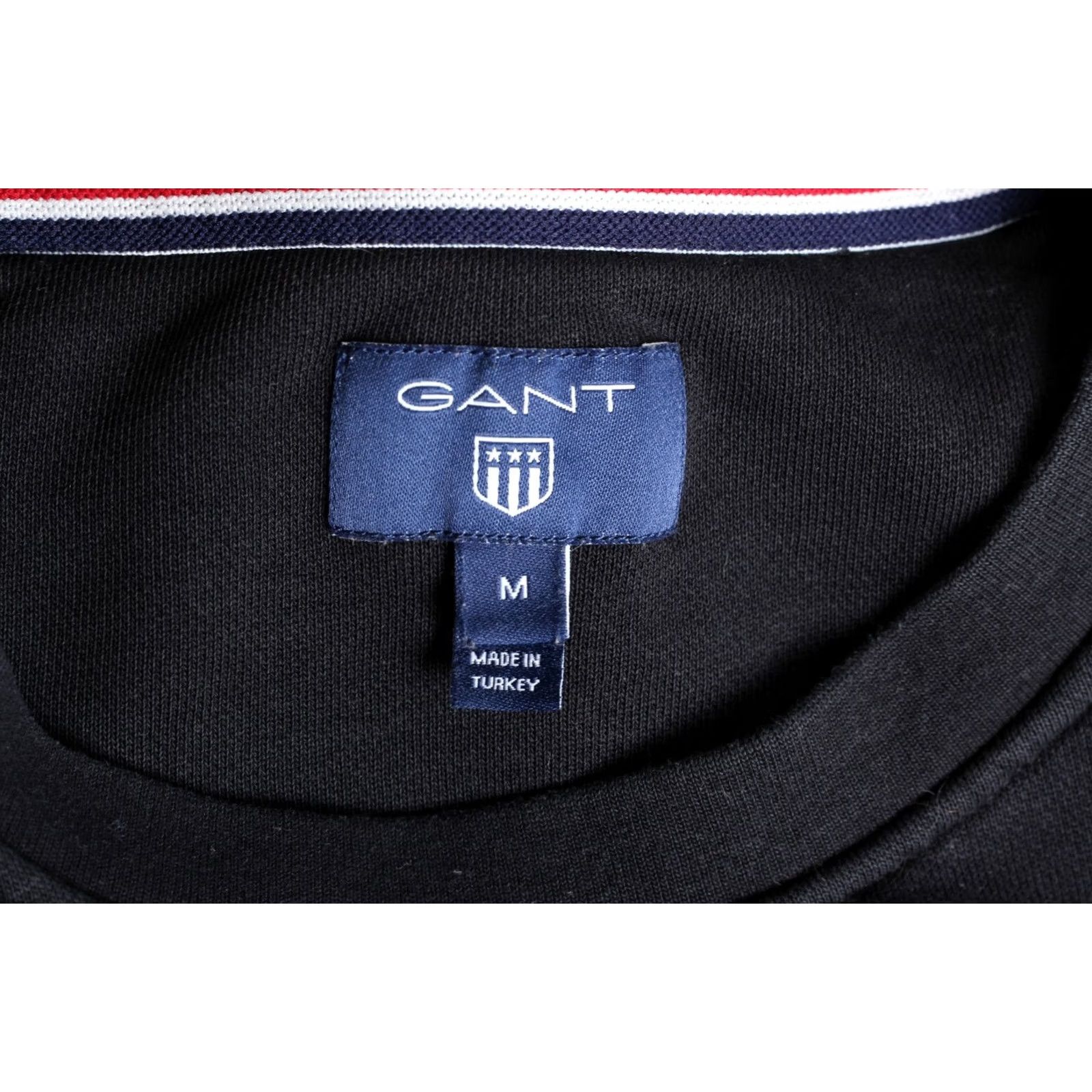 Gant GANT Big Logo Pullover Sweatshirt Men M Black VR0630 Size US M / EU 48-50 / 2 - 4 Thumbnail