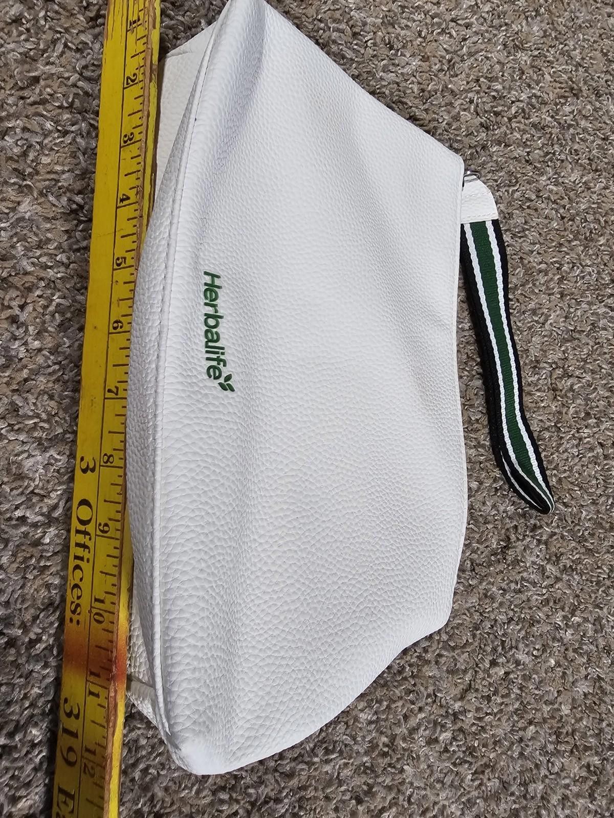 Other Herbalife White Handbag Purse With Hand Wrist Strap Size ONE SIZE - 7 Thumbnail