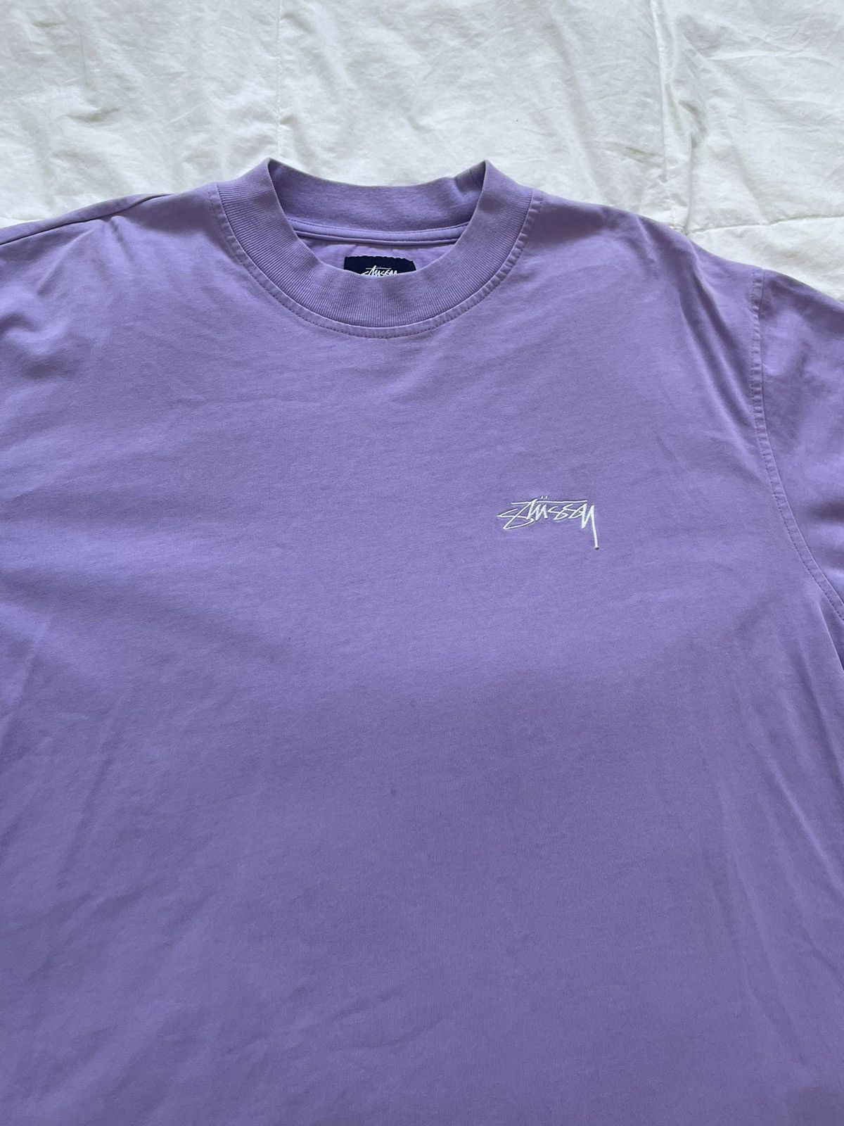 image of Stussy Stüssy Long Sleeve Shirt in Purple, Men's (Size XL)