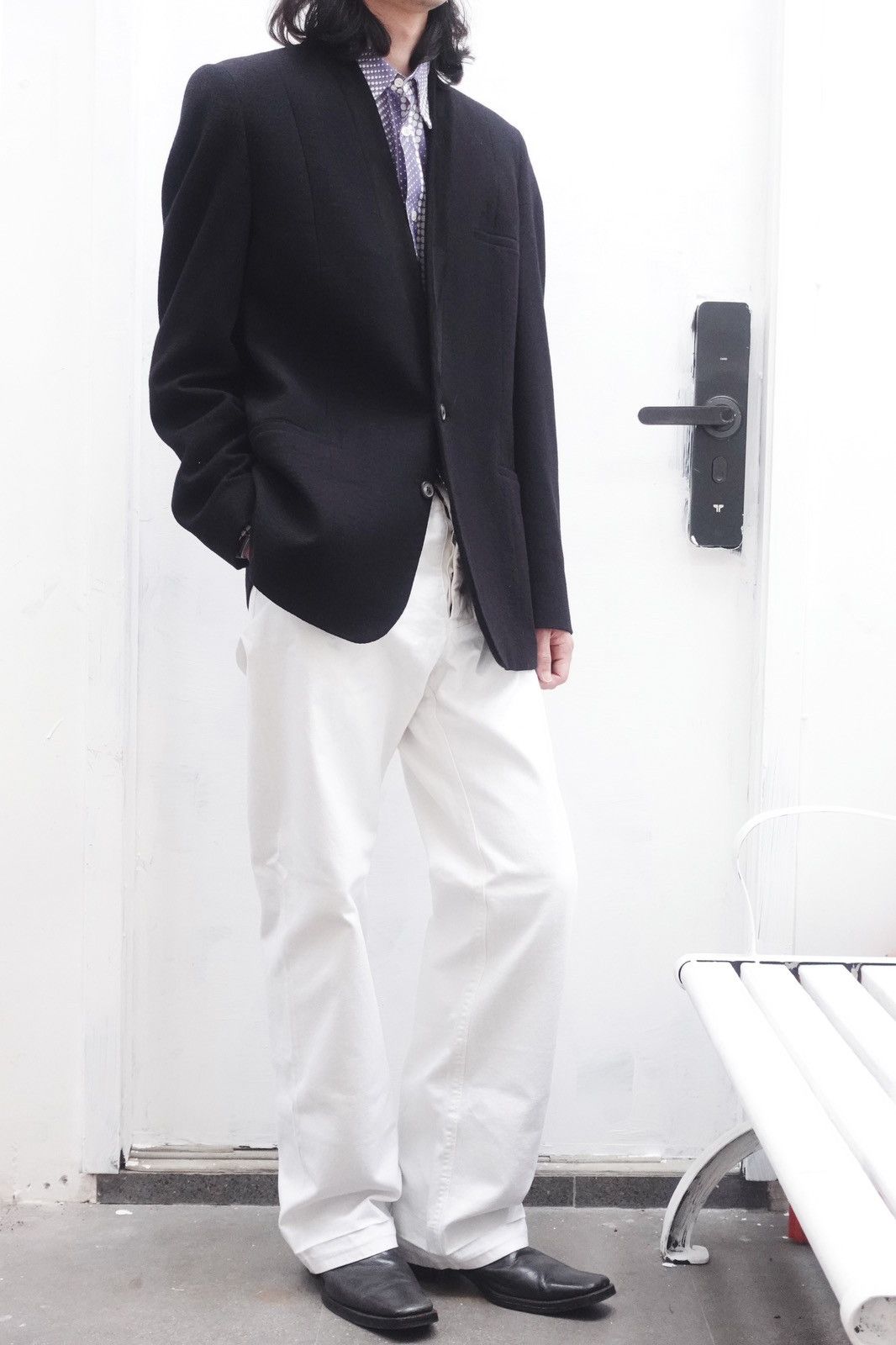 Maison Margiela Maison Martin Margiela | AW2010 Collarless Suit Jacket Size 48R - 3 Thumbnail