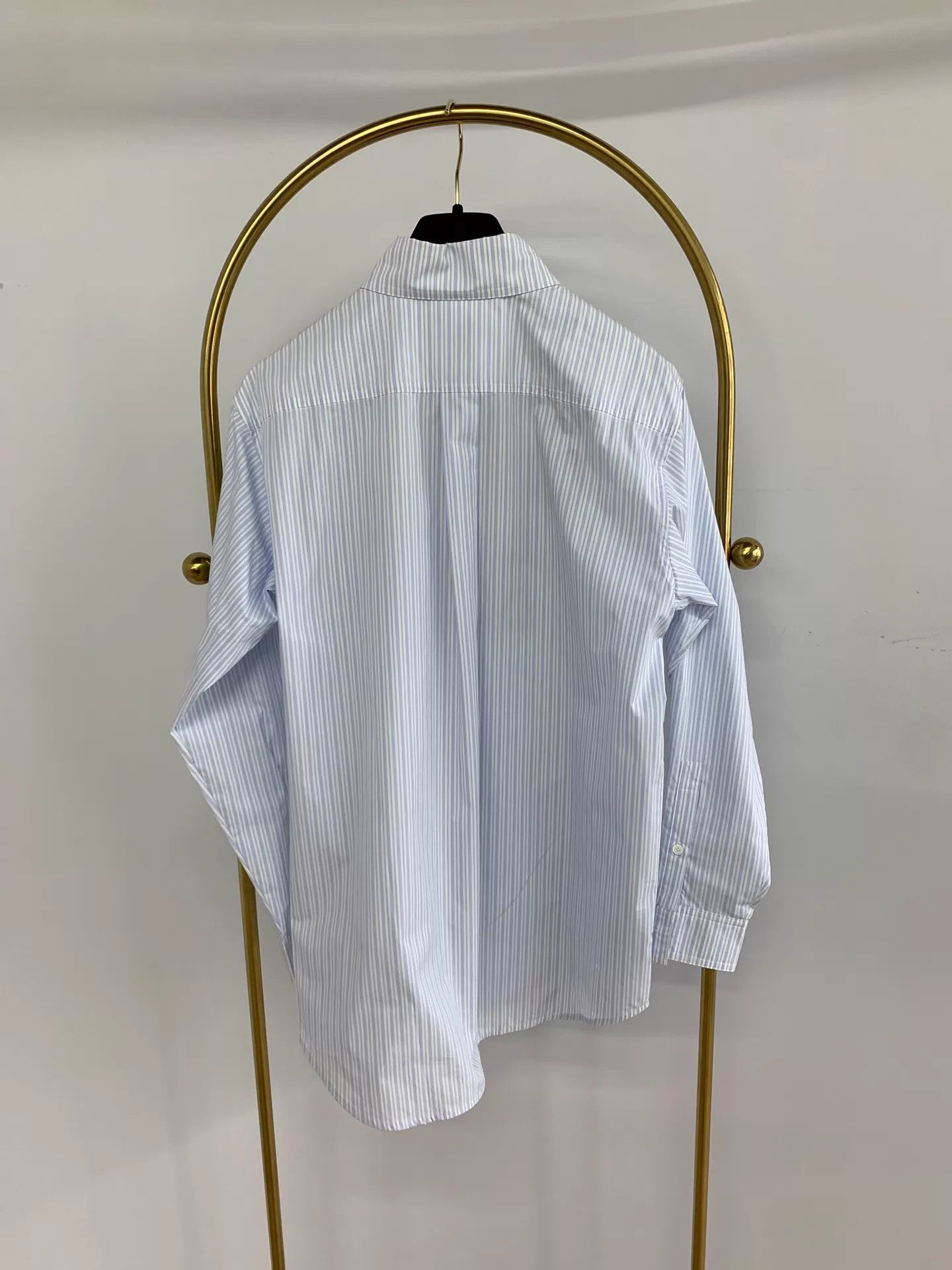 Burberry Burberry Blue Letter Stripe Print Shirt Size XS / US 0-2 / IT 36-38 - 3 Thumbnail