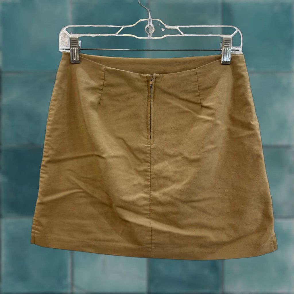 Vintage VINTAGE 90s Y2K Spice WEar Mini Skirt 4 Small Beige Tan Corpcore Office Siren Fairy Women's? Size 27" / US 4 / IT 40 - 1 Thumbnail