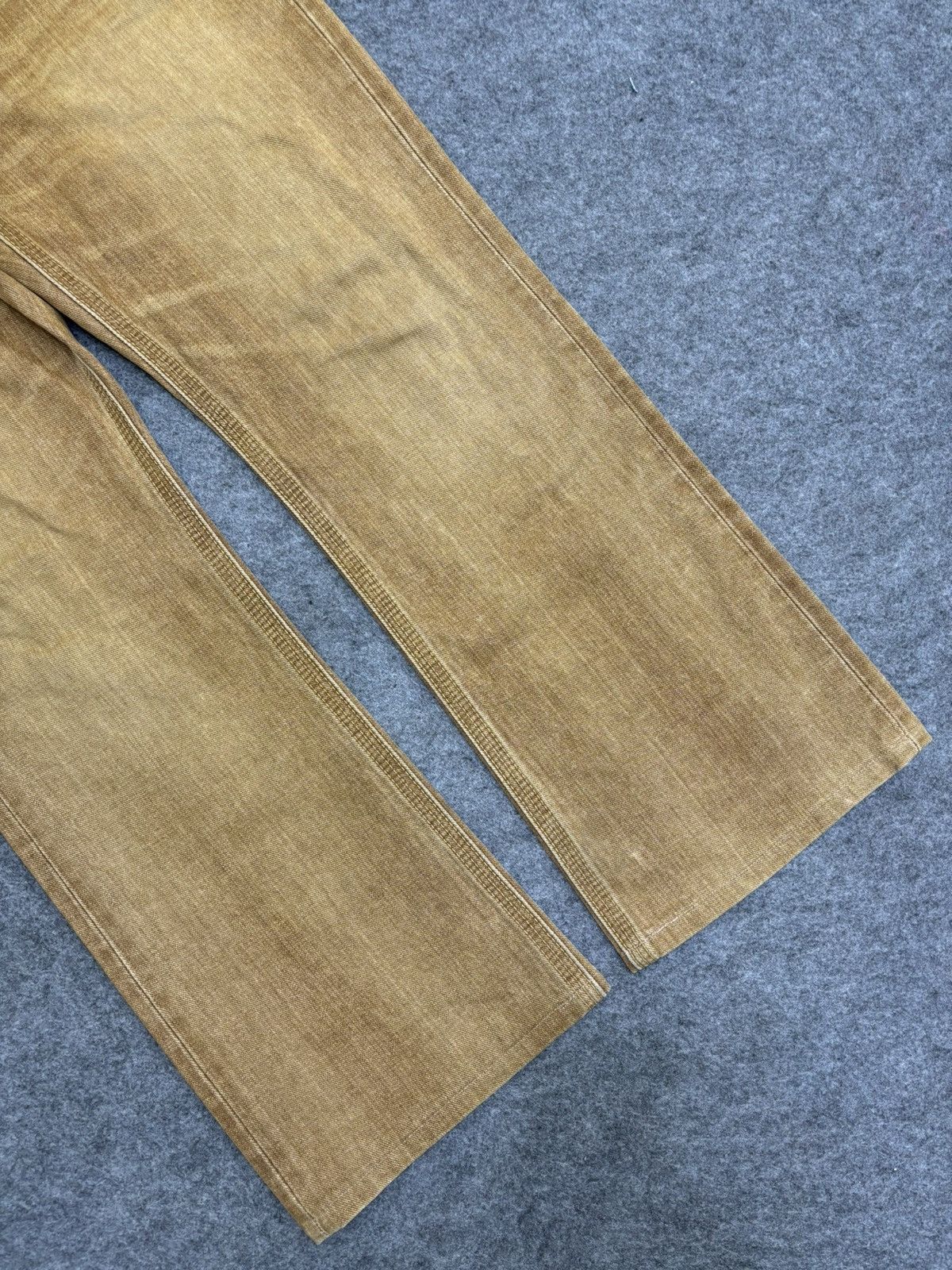 Edwin 💥Rare Colour💥Edwin 401XVS Rust Flare Cinch Back Denim F492 Size US 33 - 10 Thumbnail
