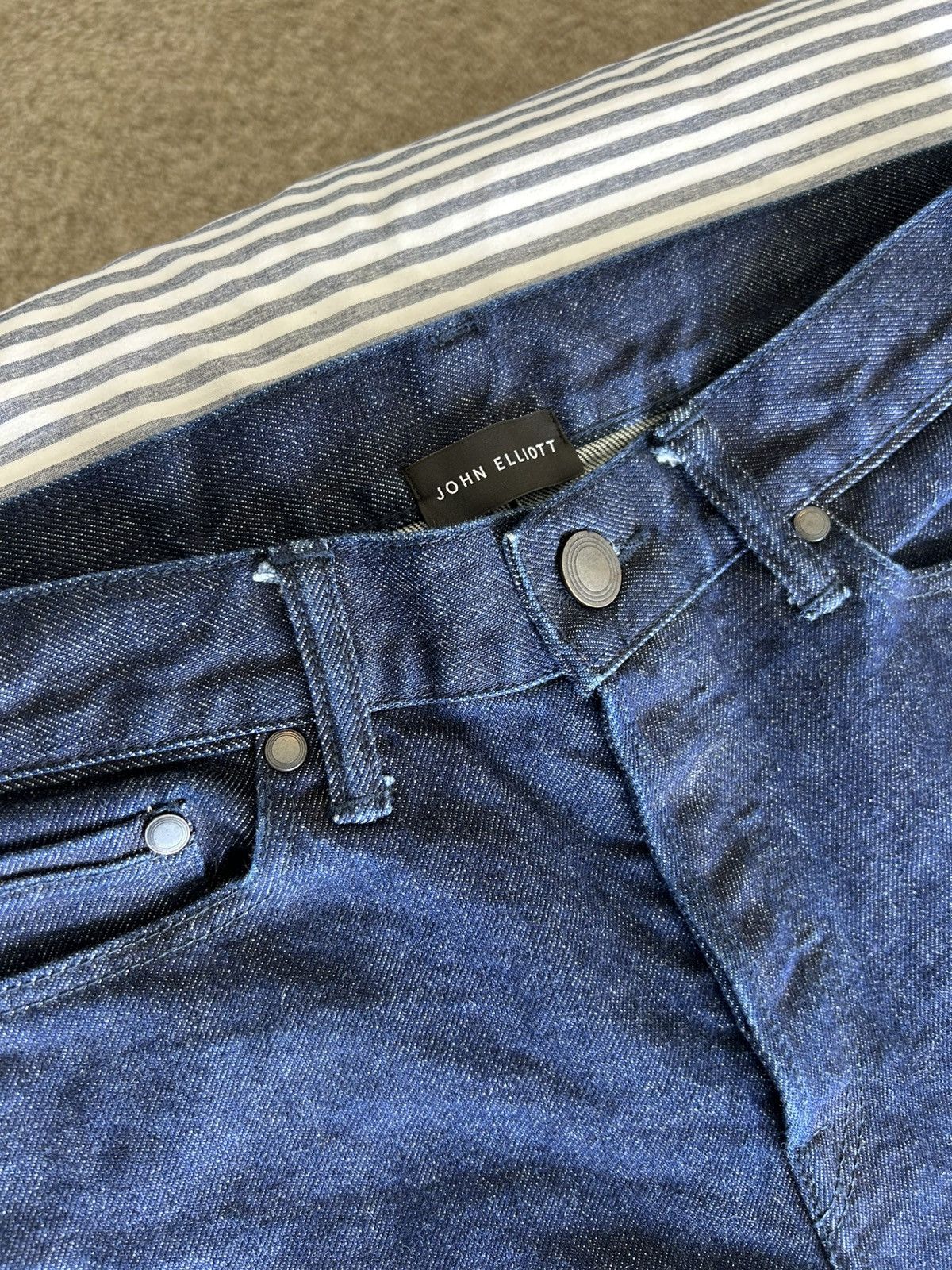 John Elliott Sample Raw Japanese Denim Jeans Size US 29 - 3 Thumbnail