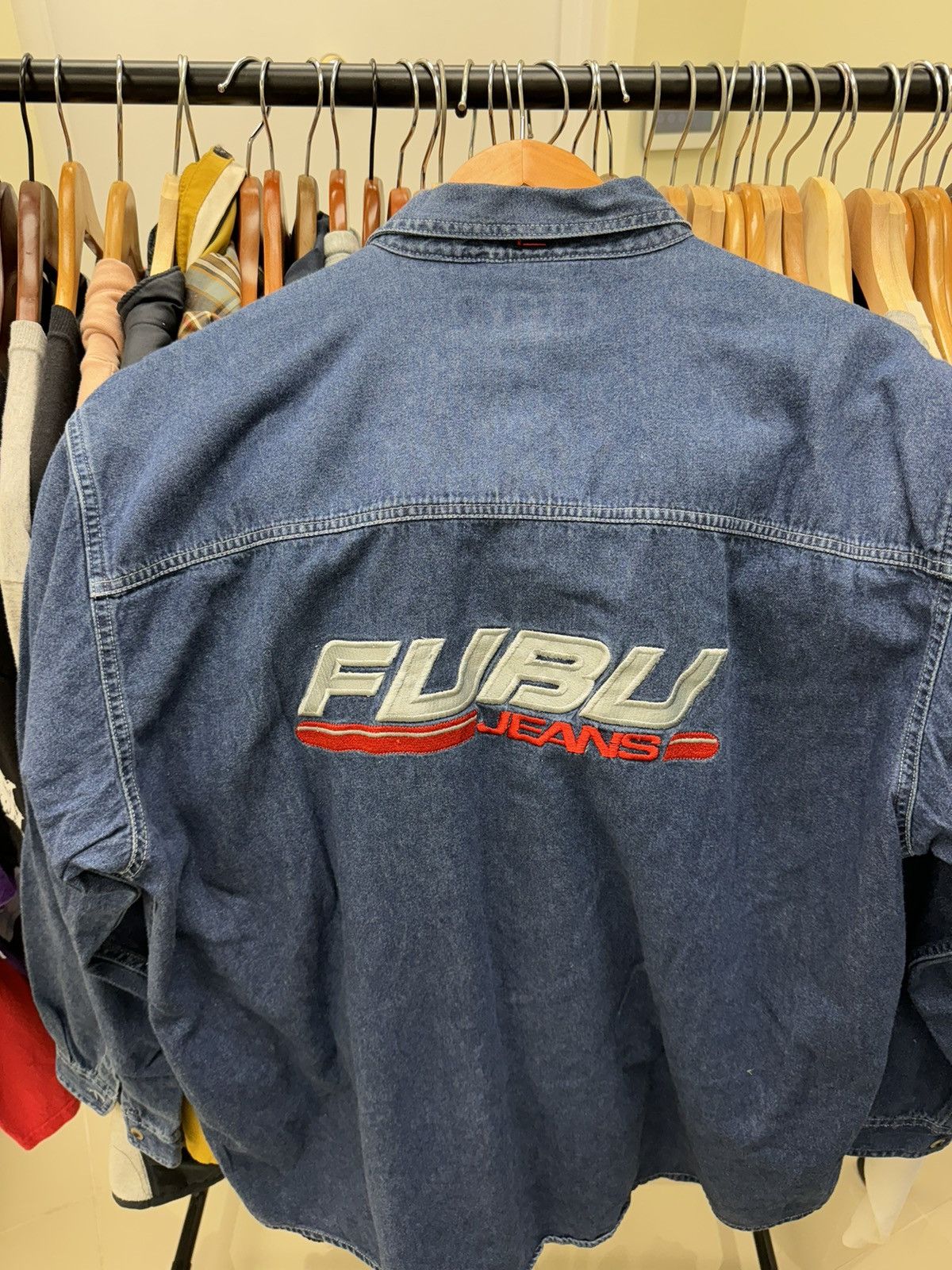 Fubu × Vintage Fubu denim long sleeve 2000s Size US L / EU 52-54 / 3 - 2 Thumbnail
