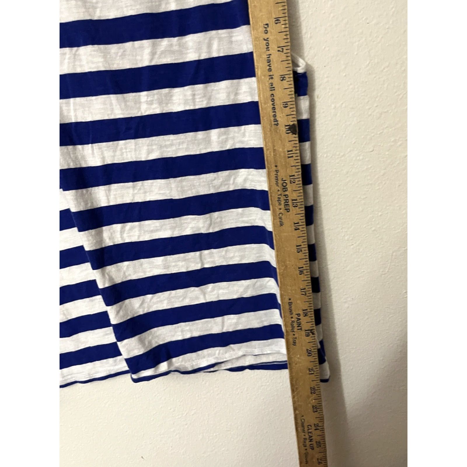 Loft VINTAGE White Cotton Tank Top Blue Striped Women XS Casual Lightweight Size XS / US 0-2 / IT 36-38 - 5 Thumbnail