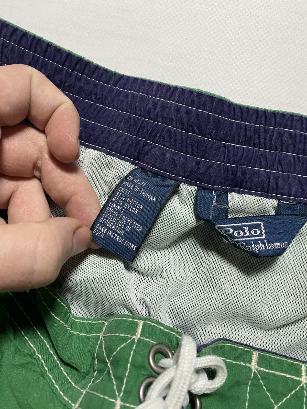 Polo Ralph Lauren × Vintage Vintage Polo Ralph Lauren Big pony 3 number y2k shorts Size US 34 / EU 50 - 5 Thumbnail