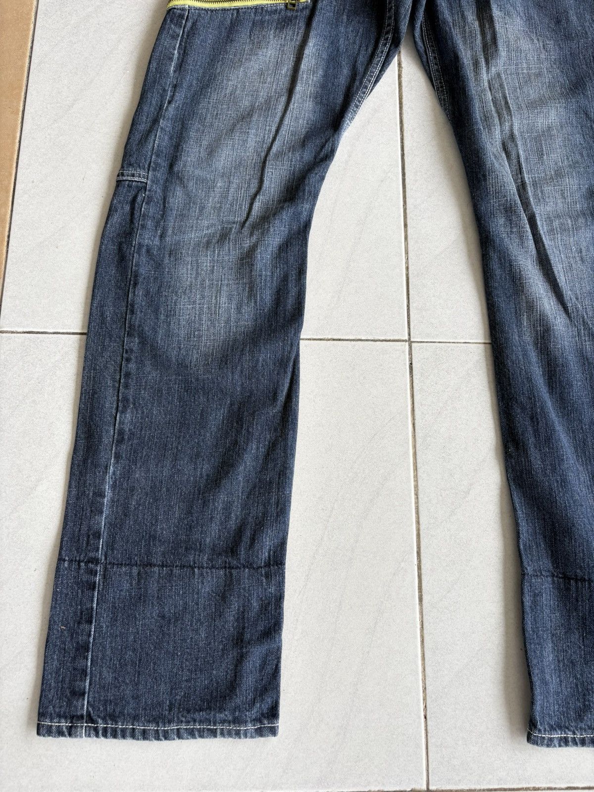 Other Japanese Streetwear Double Waist Jeans Distressed Denim Size US 31 - 6 Thumbnail
