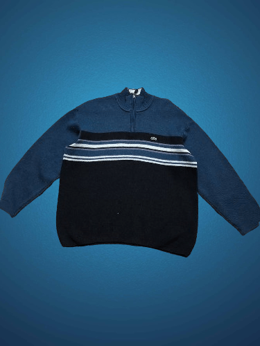 Lacoste Vintage Lacoste Y2K Striped Long Sleeve Size US XXL / EU 58 / 5 - 1 Thumbnail