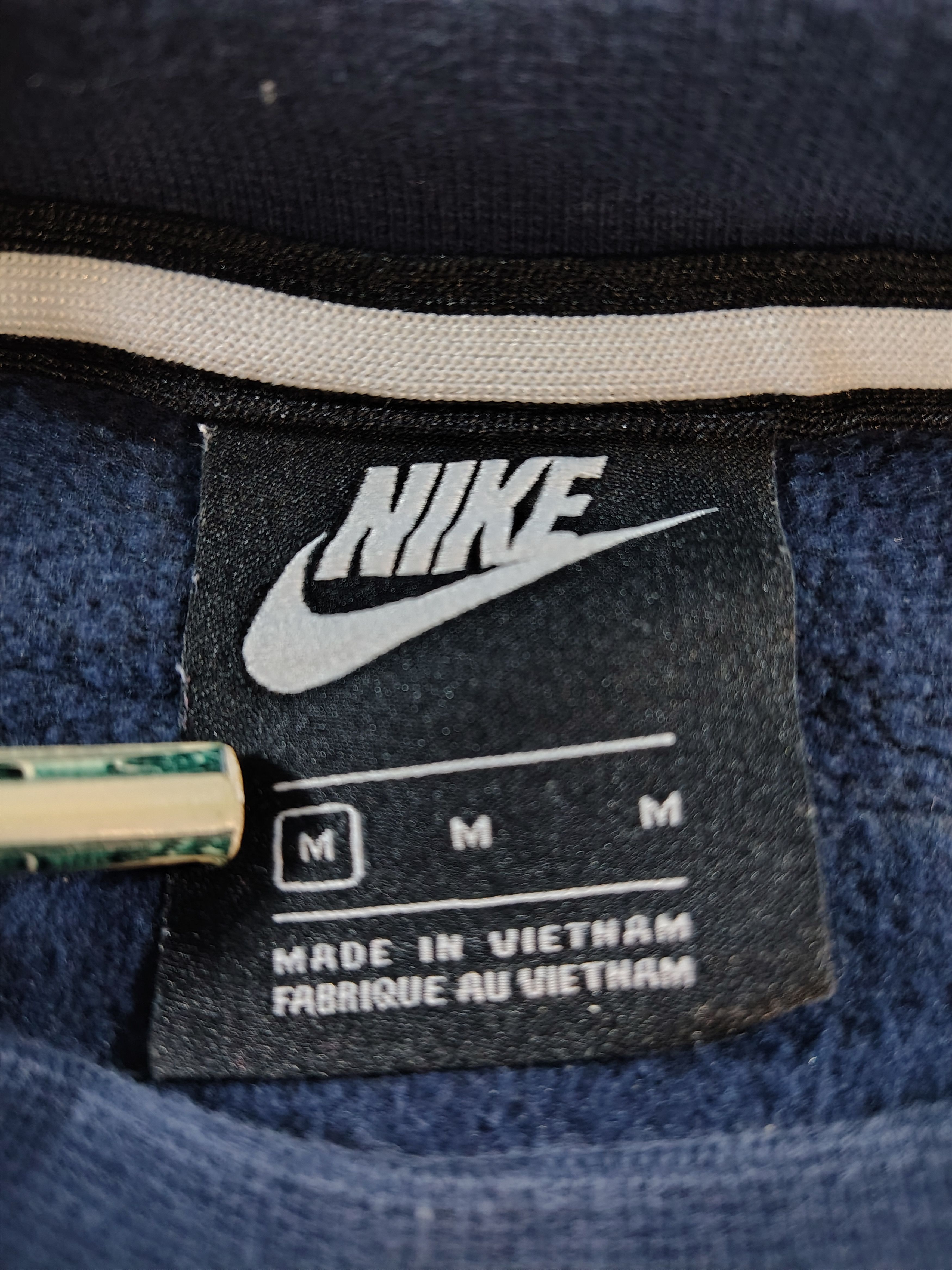 Nike Men's Navy Blue Heavy Cotton Nike Air Graphic Logo Sweater Size US M / EU 48-50 / 2 - 2 Thumbnail