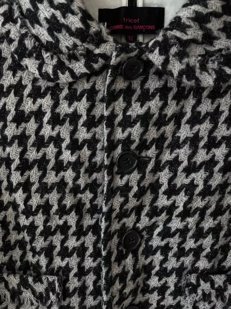 Other Comme Des Garcons Houndstooth wool doll-neck blazer short Size M / US 6-8 / IT 42-44 - 3 Thumbnail