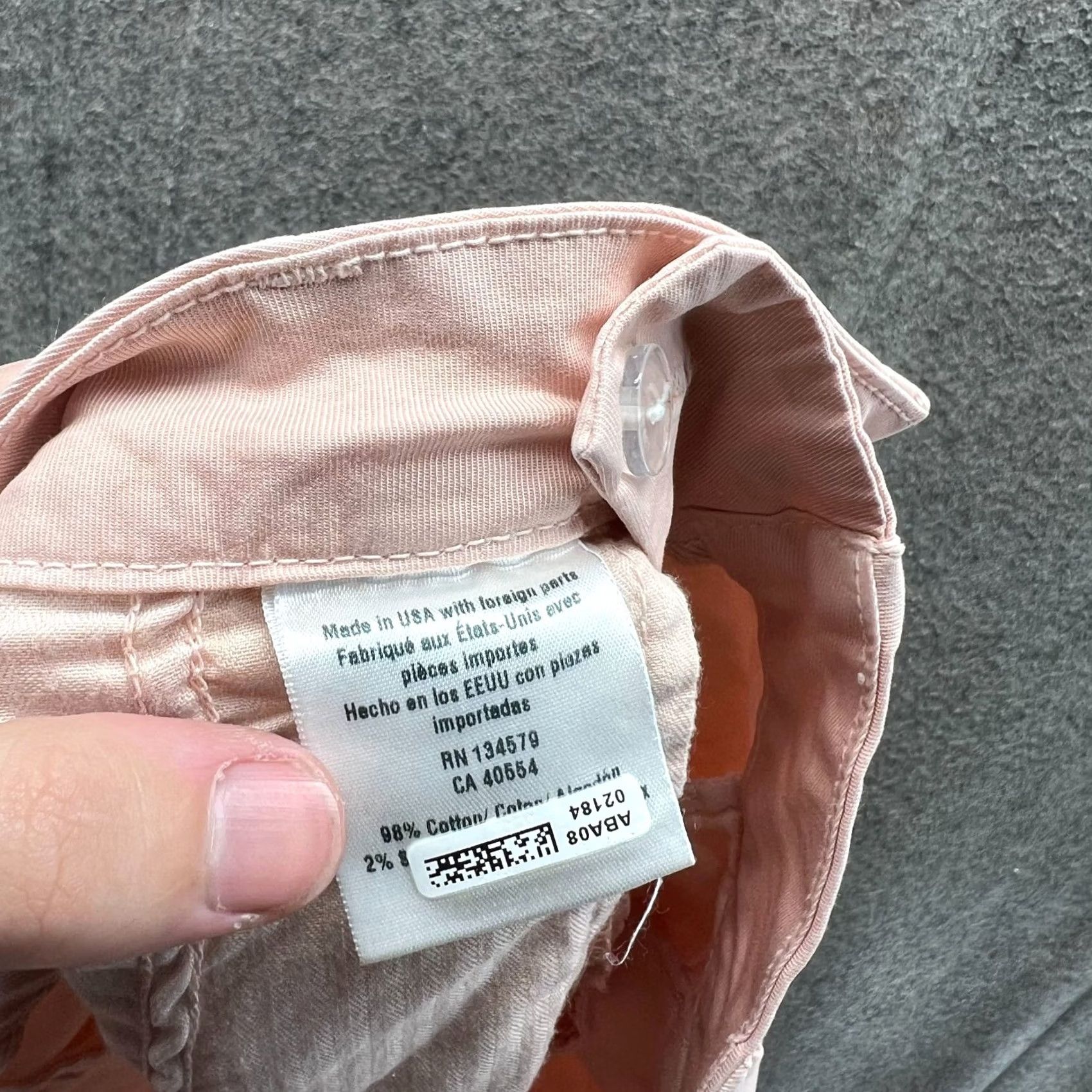 Sundry VINTAGE Sundry Pants Womens 27 Pink Chino Flat Front High Rise Cotton Preppy Regular Straight Menacing No Size 27" / US 4 / IT 40 - 5 Thumbnail