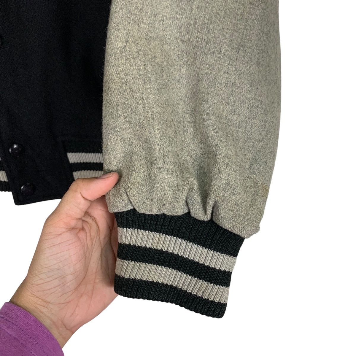 Japanese Brand y.jac UNIVERSITY OF TOKAI Wool Varsity Jacket #1061-C48 Size US L / EU 52-54 / 3 - 13 Thumbnail