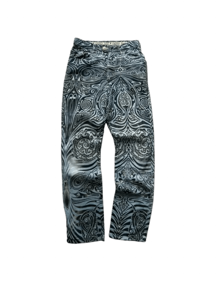 Jean Paul Gaultier Jean Paul Gaultier Jeans Graphic Tribal Denim Tattoo EX0124 Size 25" / US 0 / IT 36 - 1 Thumbnail