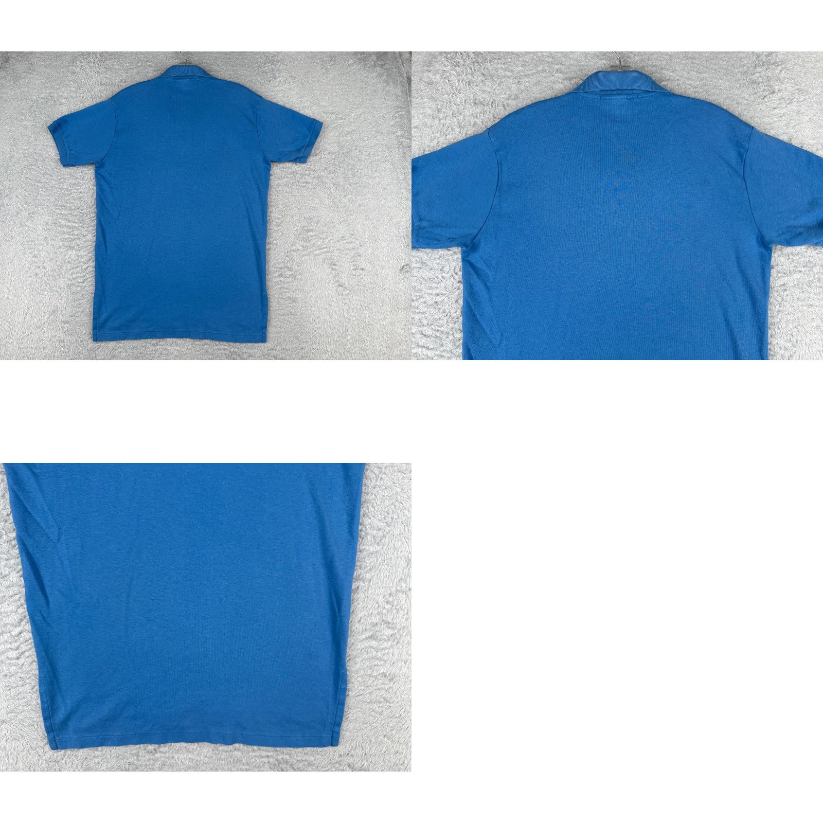 Ralph Lauren VINTAGE Ralph Lauren Polo Shirt Men Blue 100% Cotton Short Sleeve Adult Medium Polo Shirt 100% Cotton Blue Mens Slim Modern American Sports Polo Size US M / EU 48-50 / 2 - 9 Thumbnail