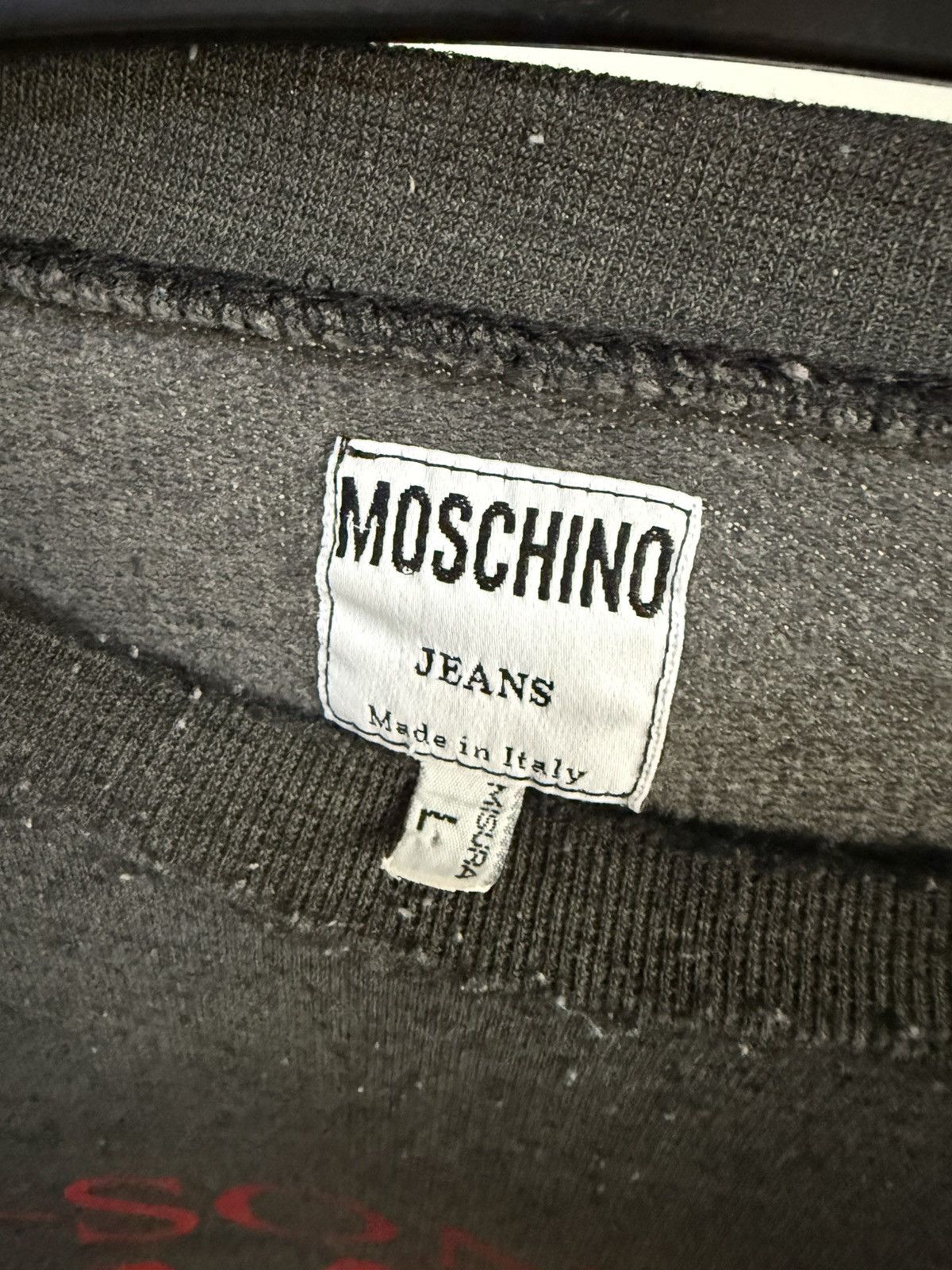 Moschino Moschino "Sono Amico Di Un Lupo" graphic sweatshirt Size US L / EU 52-54 / 3 - 6 Thumbnail