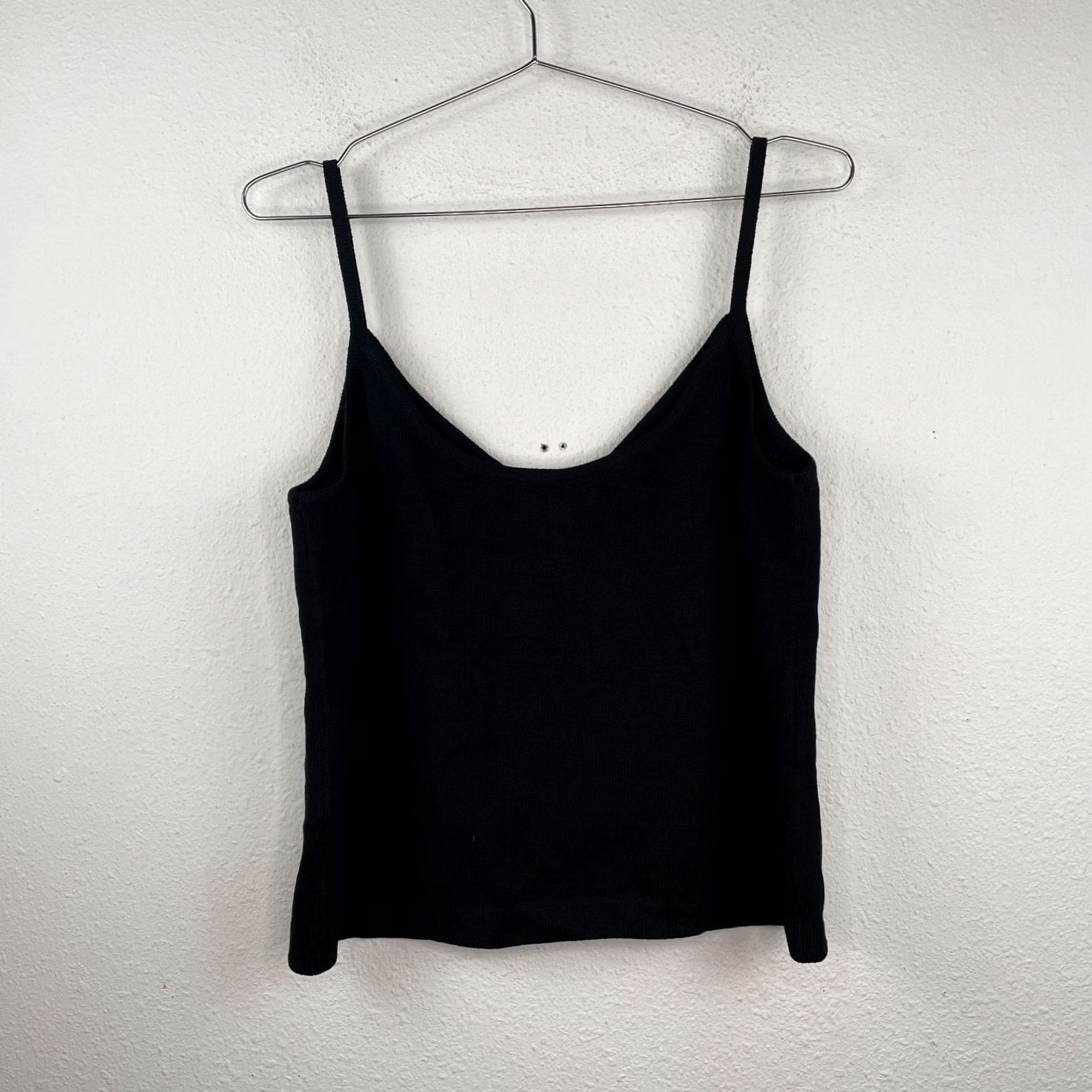 Vintage ST JOHN KNIT EVENING Tank Womens Black USA L 18" Pit 12.5" Length Vintage? No A26 Size L / US 10 / IT 46 - 5 Thumbnail