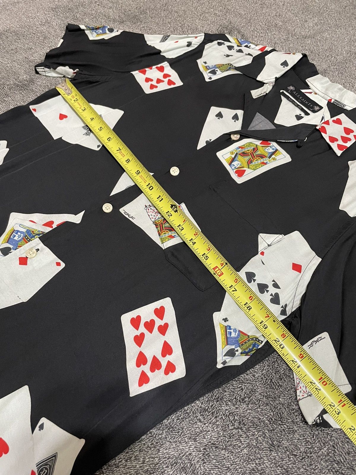 Allsaints ALLSAINTS Holdem SS Shirt Camp Collar Playing Cards Size XS Size US XS / EU 42 / 0 - 8 Thumbnail