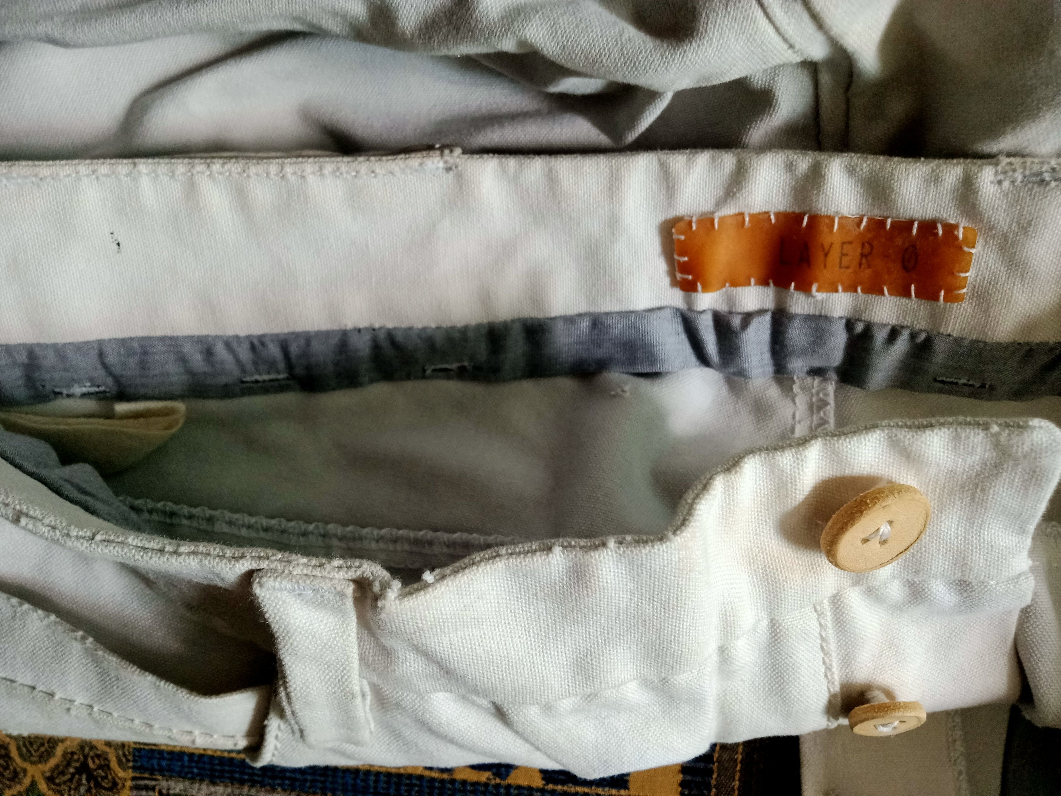 Layer-0 A rare white Layer-0 cotton canvas pants! Size US 34 / EU 50 - 12 Thumbnail