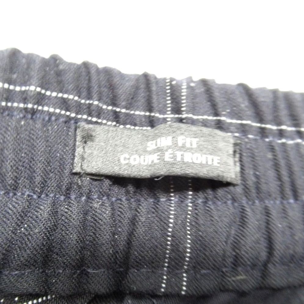 H&M HM Pants Golf Men Slim 30x28 Navy Windowpane Plaid Drawstring Performance Pocket Size US 31 - 5 Thumbnail