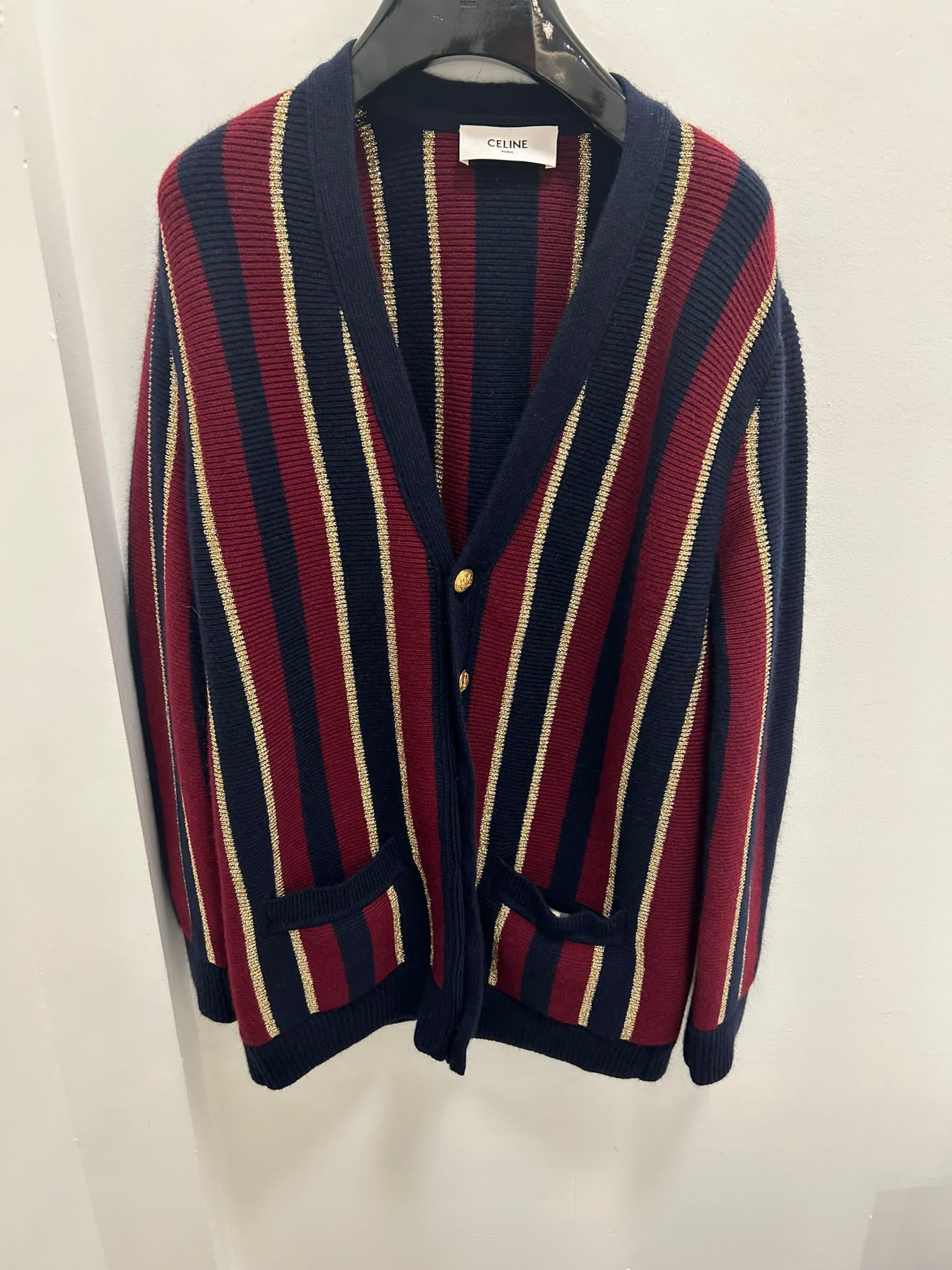 Image of Celine O1W1Db10823 Cardigan In Multicolor, Men's (Size XS)