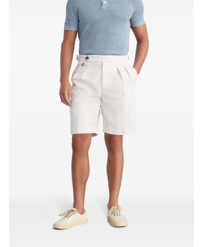 Brunello Cucinelli Dyed Bermuda Shorts in Open White Size US 36 / EU 52 - 1 Thumbnail
