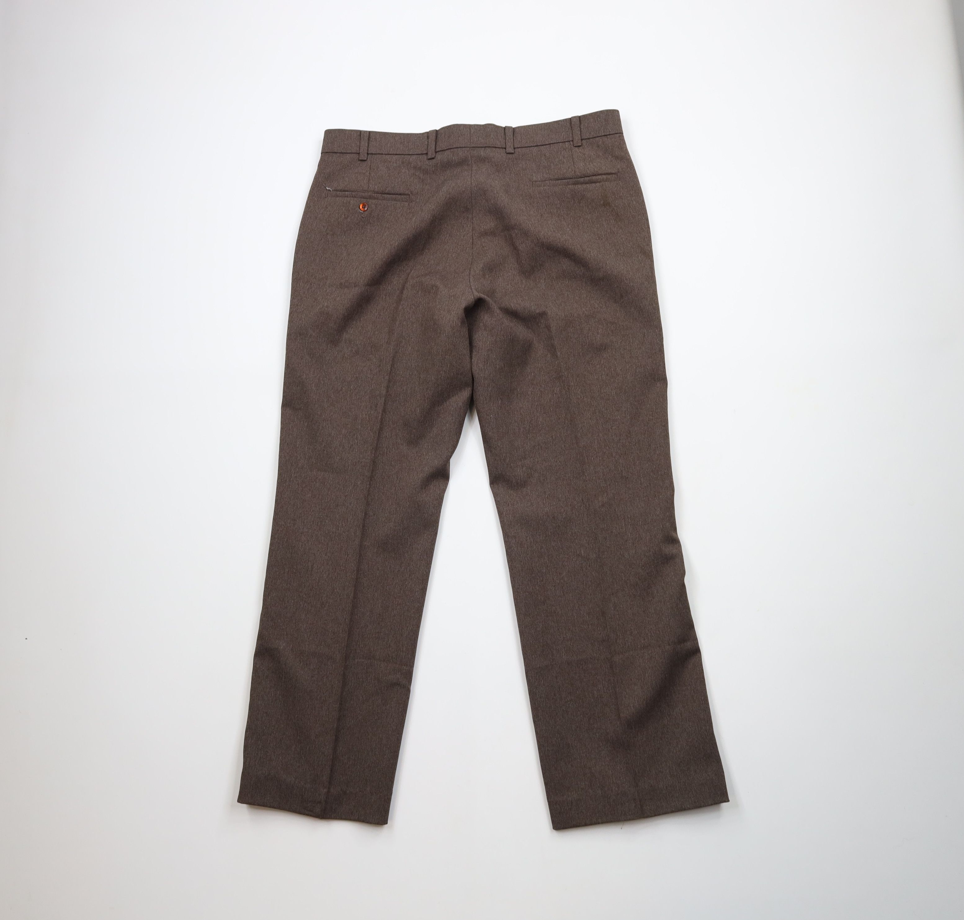 Levi's × Vintage Vintage 70s 80s Levis Flared Wide Leg Chino Pants Brown USA Size US 36 / EU 52 - 11 Thumbnail