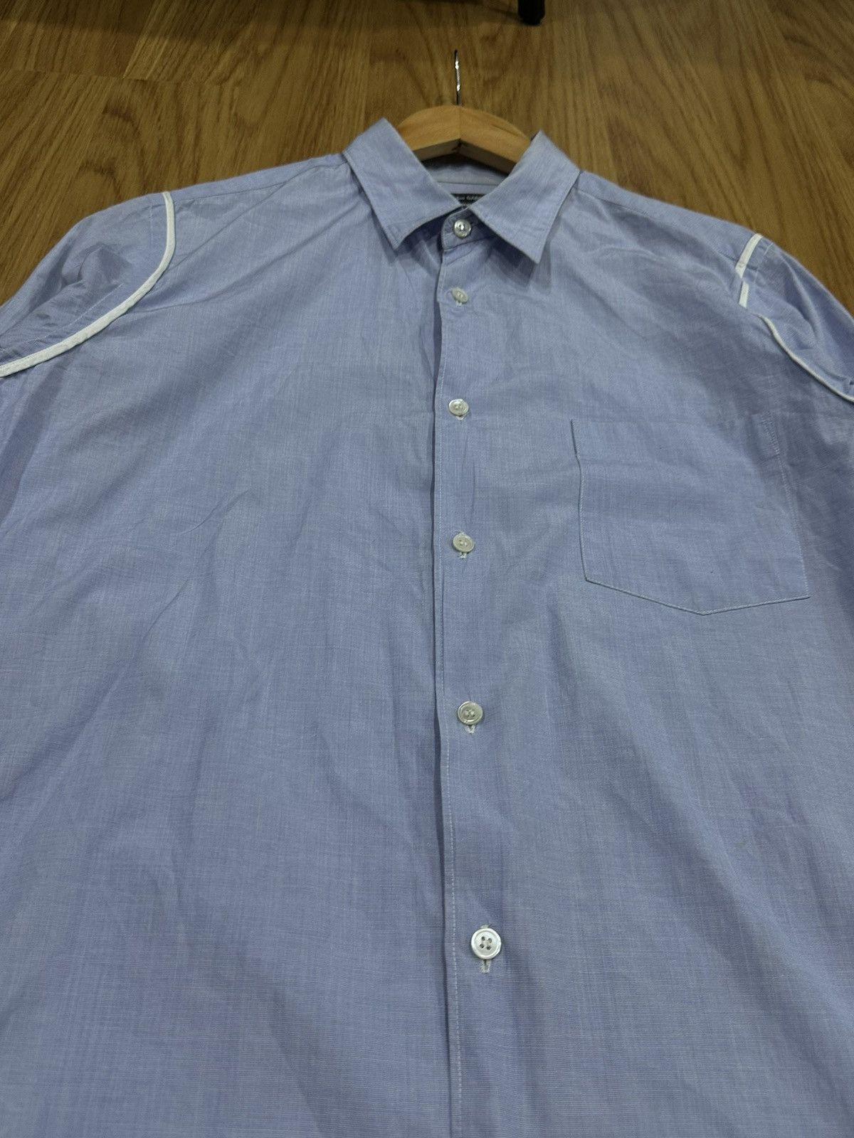 Comme des Garcons Cdg Homme White Lining L/S Shirt Size US M / EU 48-50 / 2 - 9 Thumbnail
