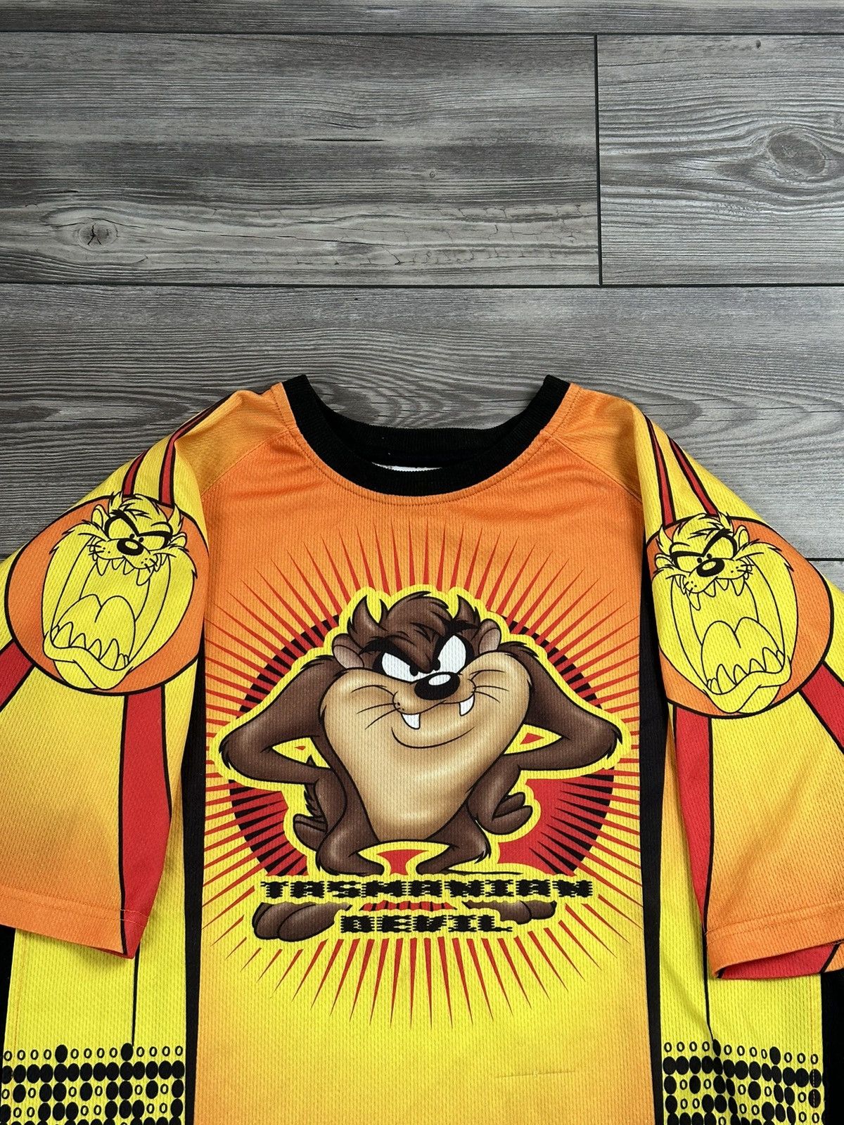 Vintage × Warner Bros Y2K Looney Tunes Taz Jersey Size US M / EU 48-50 / 2 - 5 Thumbnail