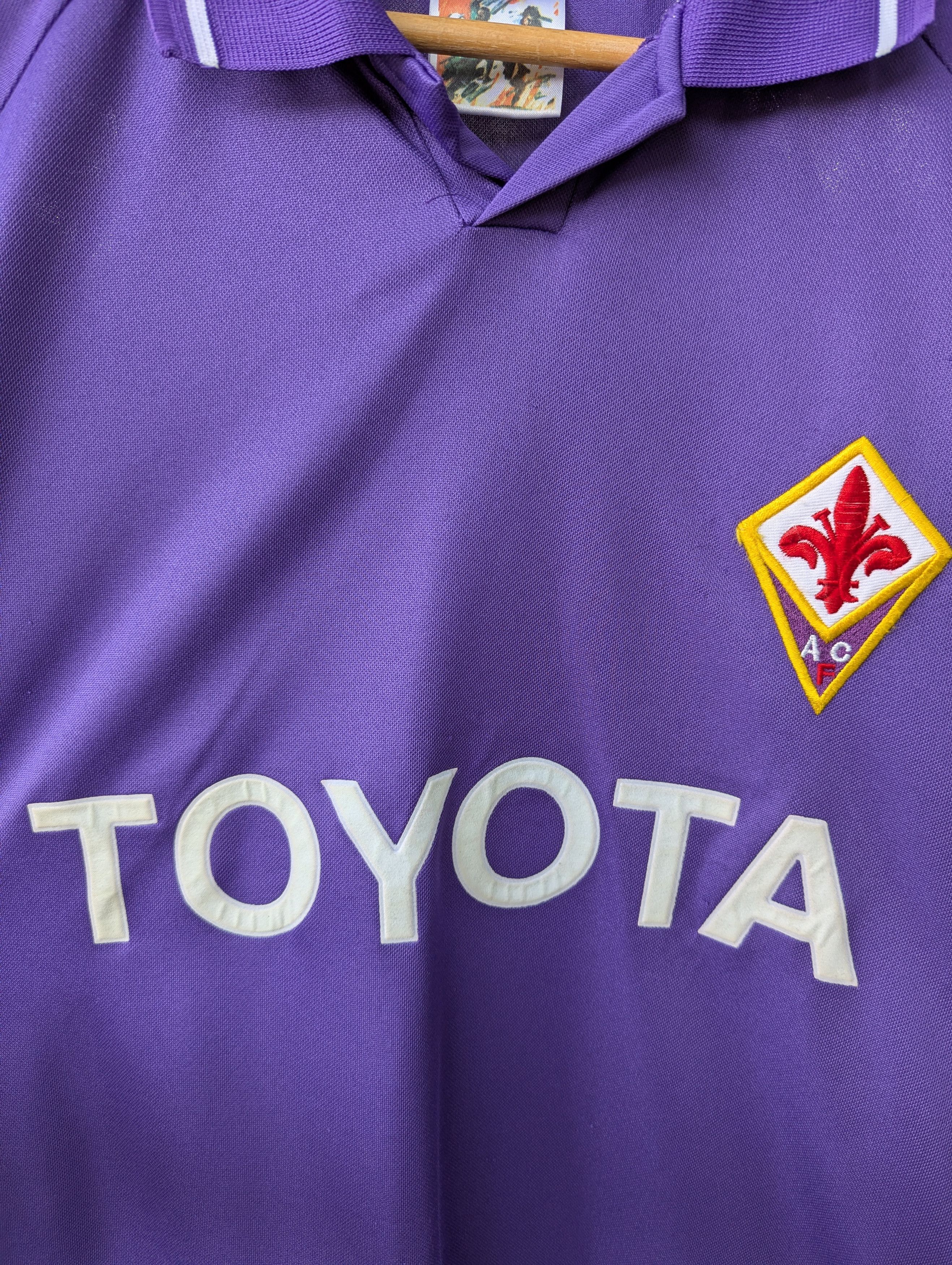 Vintage Fiorentina 2004/05 Football Jersey Shirt Miccoli #11 Size US L / EU 52-54 / 3 - 2 Thumbnail