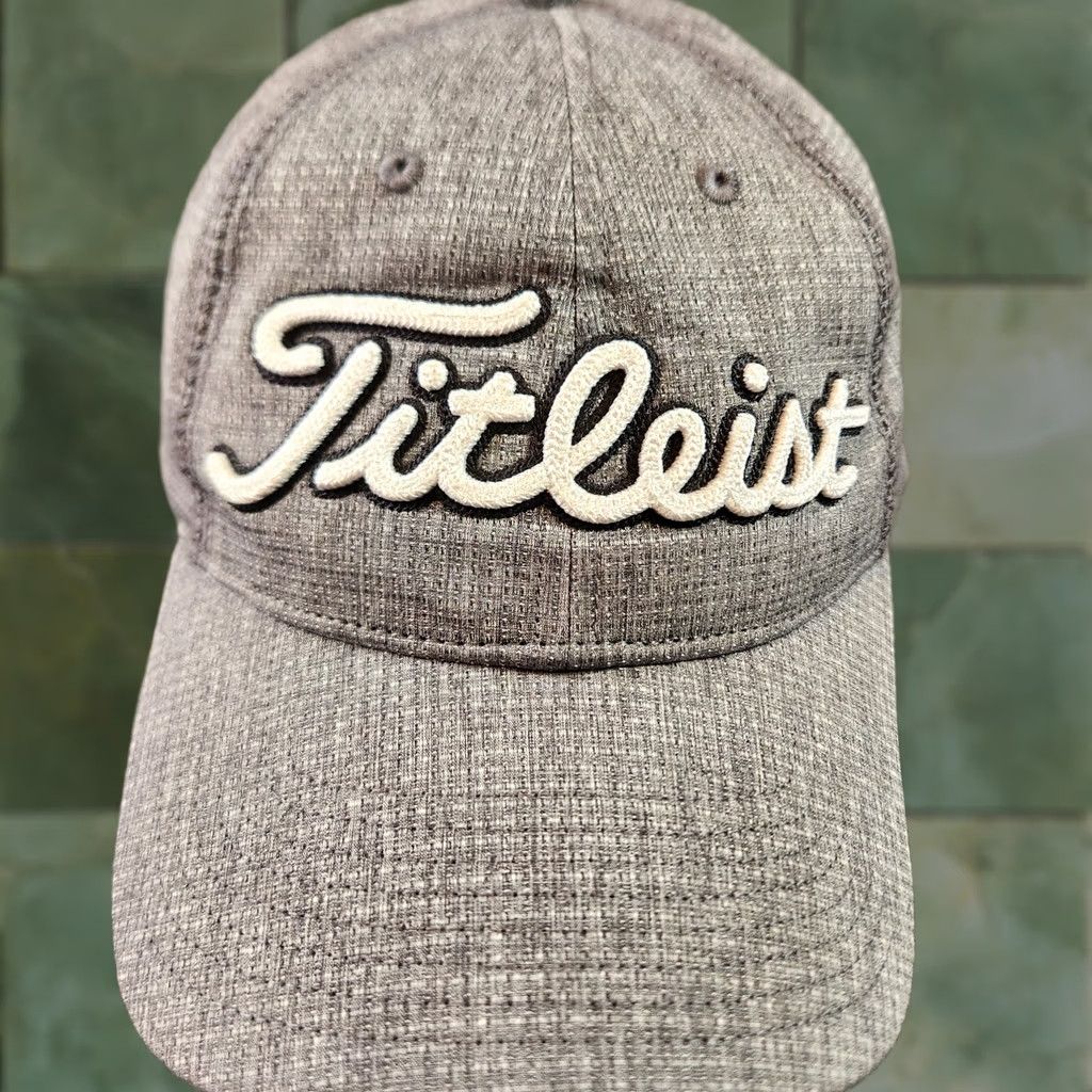 Titleist Titleist Golf Hat Men Strapback Adjustable Vented Performance Gray Tour Size ONE SIZE - 1 Thumbnail