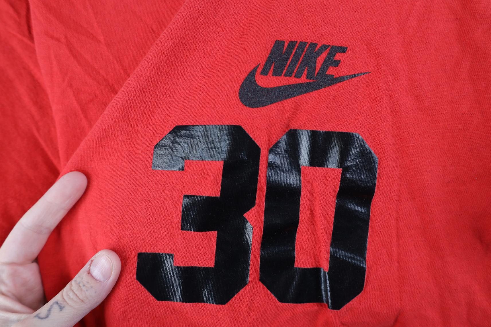 Nike Vintage 80s 90s Nike Spell Out Short Sleeve T-Shirt Red USA Size US M / EU 48-50 / 2 - 4 Thumbnail