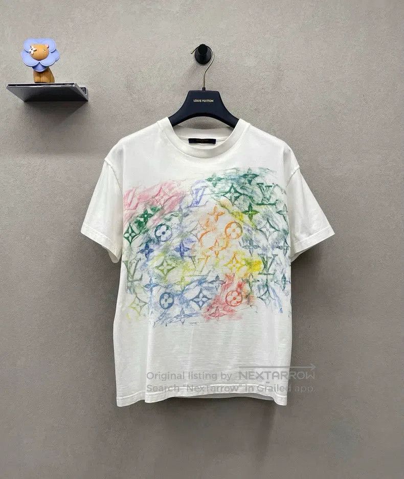 Louis Vuitton Louis Vuitton Colored Pencil Graffiti Printed Short Sleeve Size US S / EU 44-46 / 1 - 1 Thumbnail
