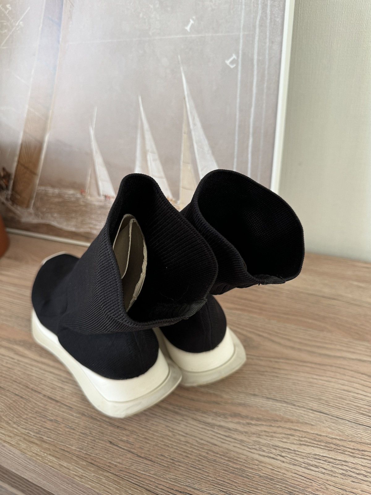 Rick Owens Rick Owens Drkshdw High Socks Sneakers Size US 7 / IT 37 - 3 Thumbnail