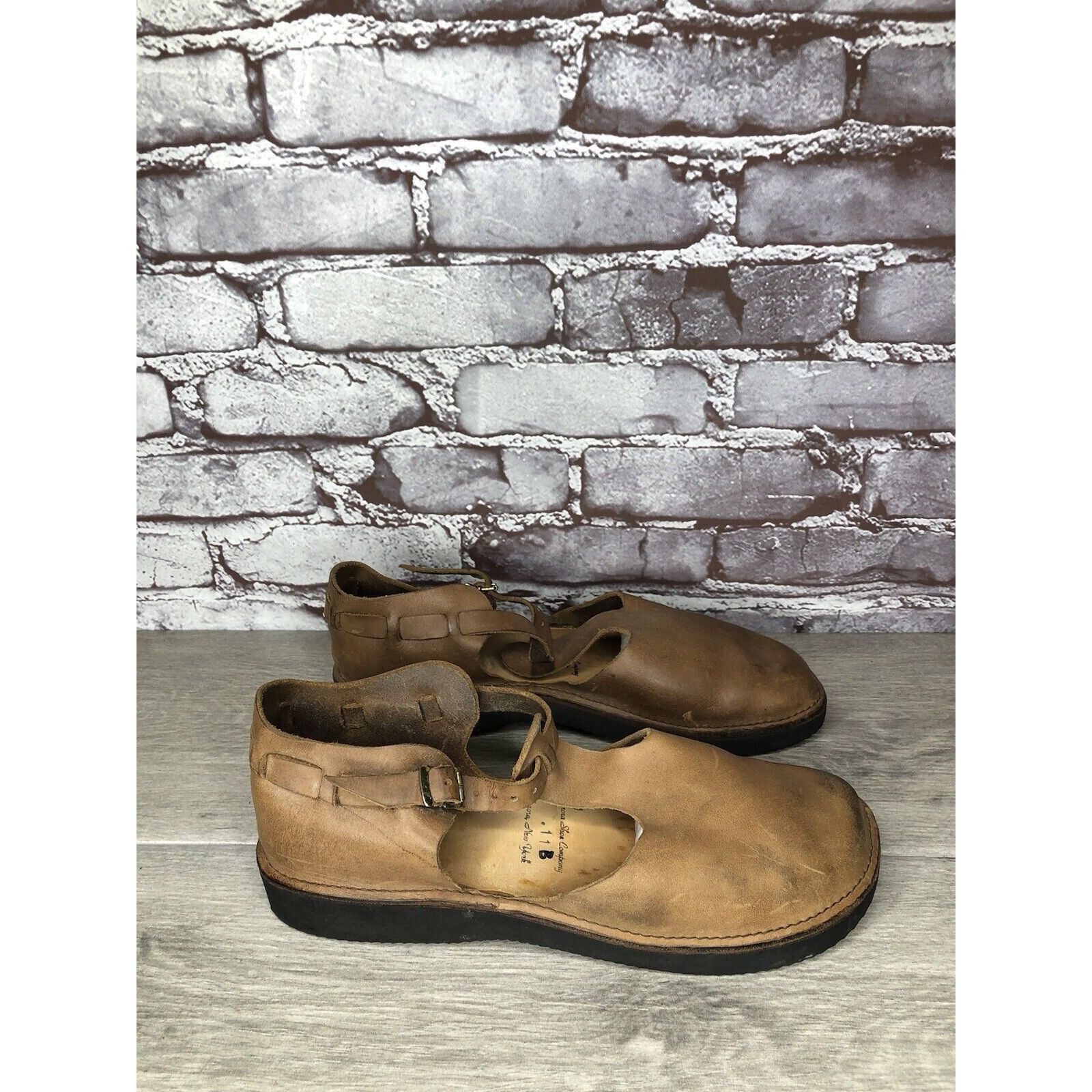 Other Aurora Shoe Co. Brown Leather Closed Toe Mary Jane Shoes Wom Size US 11 / IT 41 - 16 Thumbnail