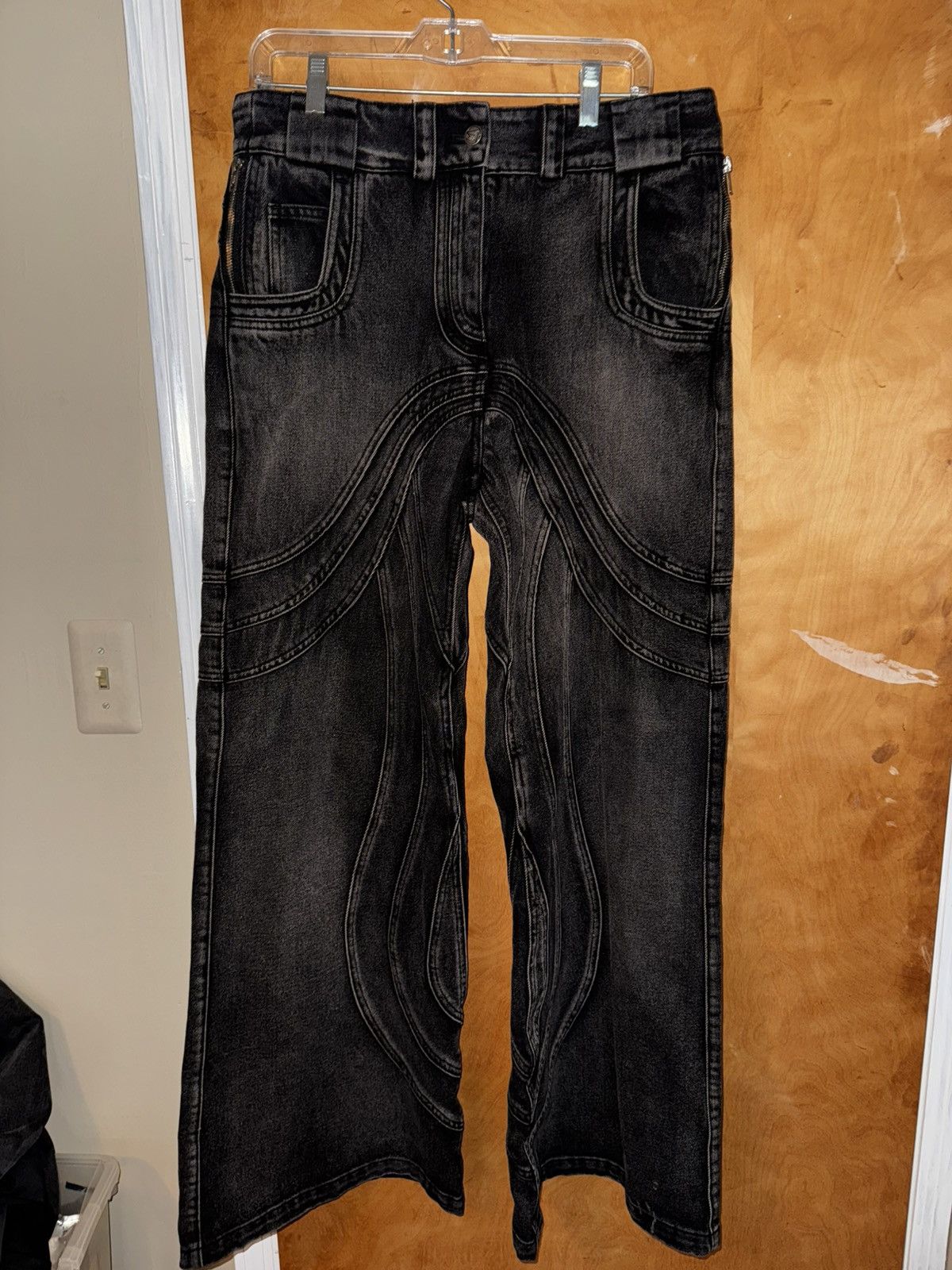 NO/FAITH STUDIOS Wave Jeans ブラック　デニム NO/FAITH STUDIOS Black Wave Jeans - Pants - Compare Prices