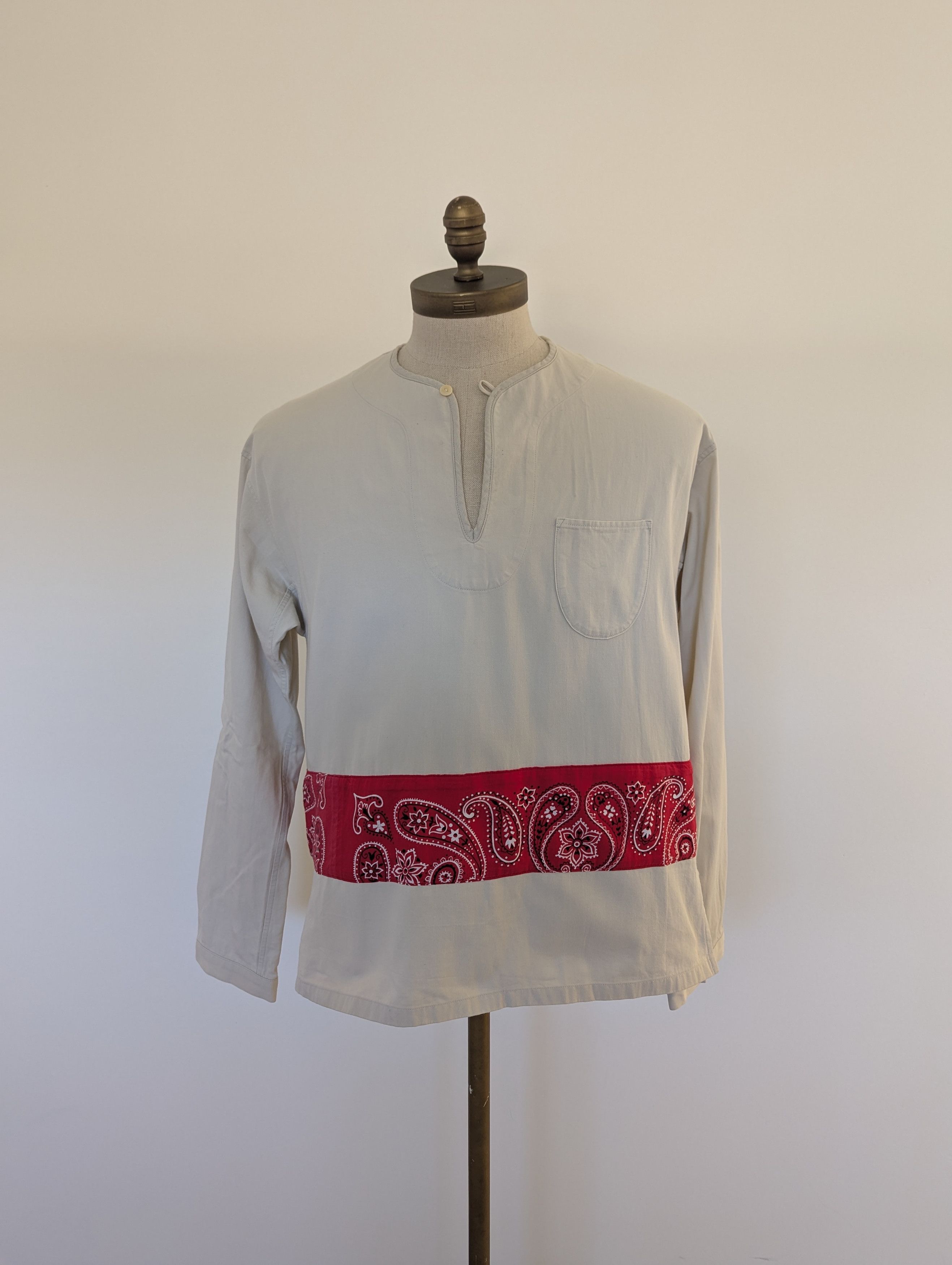 Visvim 18AW Border Tunic P.O. VT Kerchief (Giza) Size US S / EU 44-46 / 1 - 1 Thumbnail