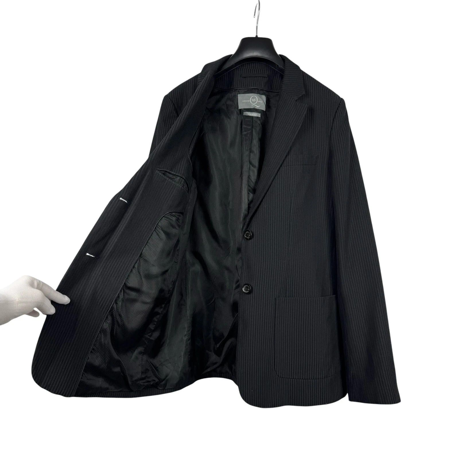 Alexander McQueen Alexander Mcqueen Vintage Striped Blazer Wool Cotton size 46 Size L / US 10 / IT 46 - 9 Thumbnail