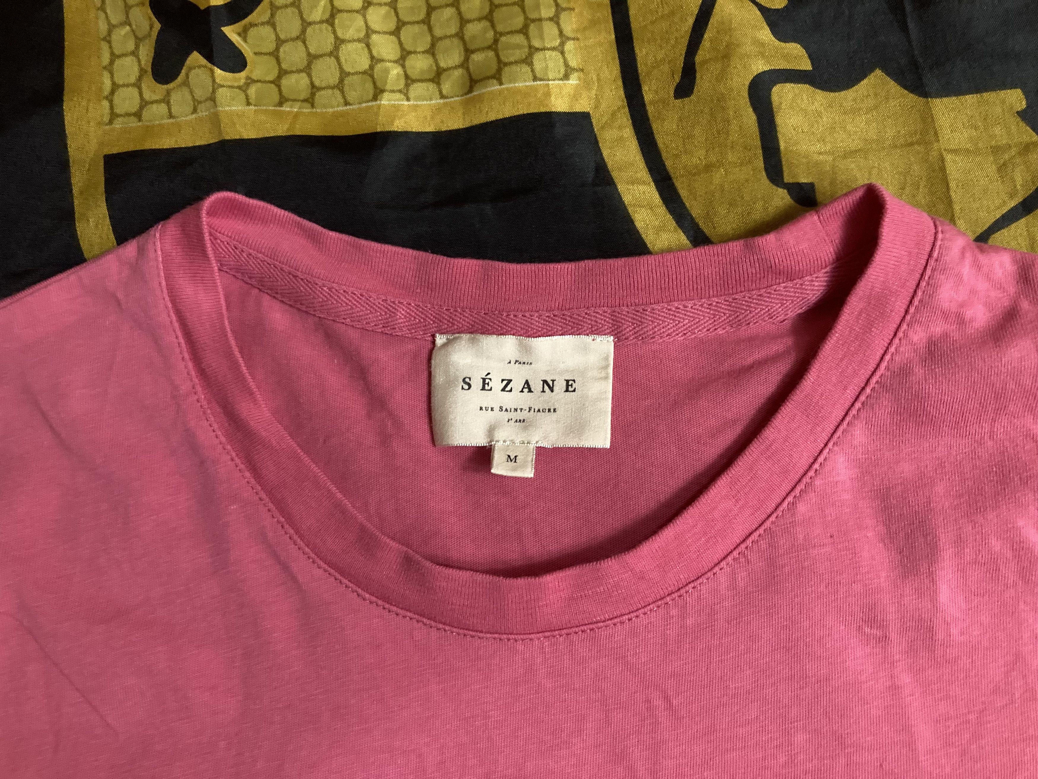 Sezane Sezane Paris Basic T-Shirt Color Pink Size M / US 6-8 / IT 42-44 - 3 Thumbnail