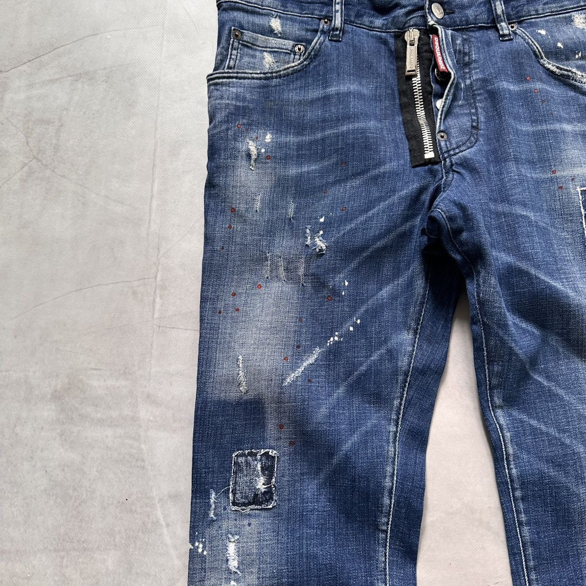 Dsquared2 Dsquared2 Splashed Painted Skater Jeans Galliano Vibe Size US 34 / EU 50 - 4 Thumbnail