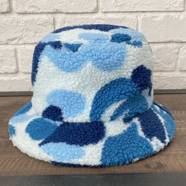BAPE Boa fleece hat ABC CAMO BLUE a bathing ape